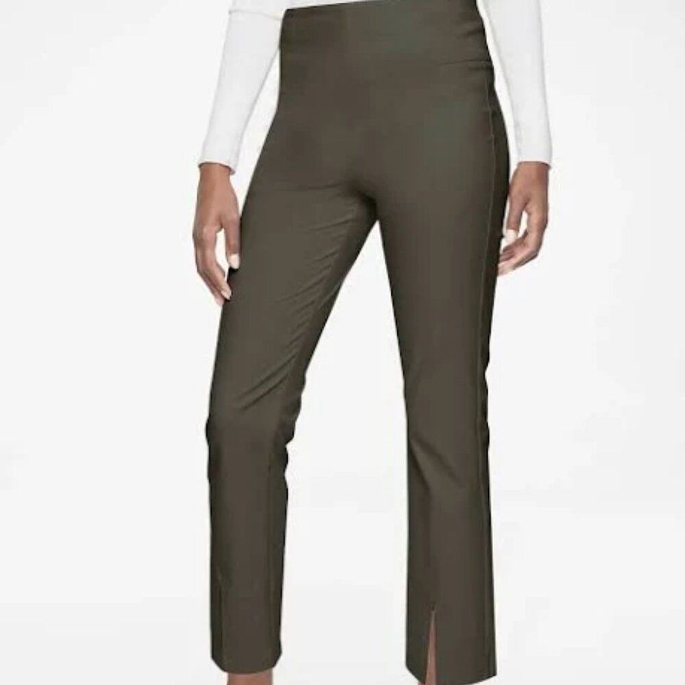 Athleta Wander Slim Straight Crop Pants Style, Size 12, Like New